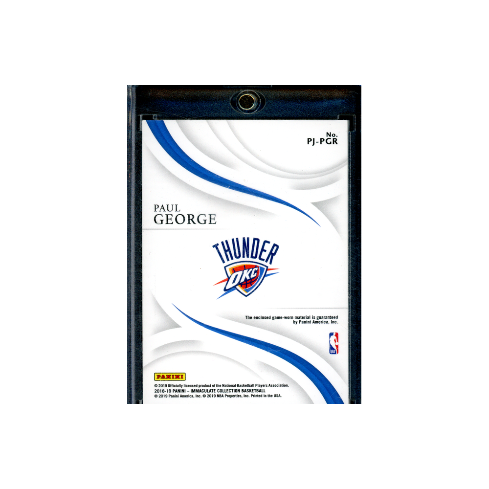 Paul George 2018-19 Panini Immaculate Collection Basketball Patch Auto /13