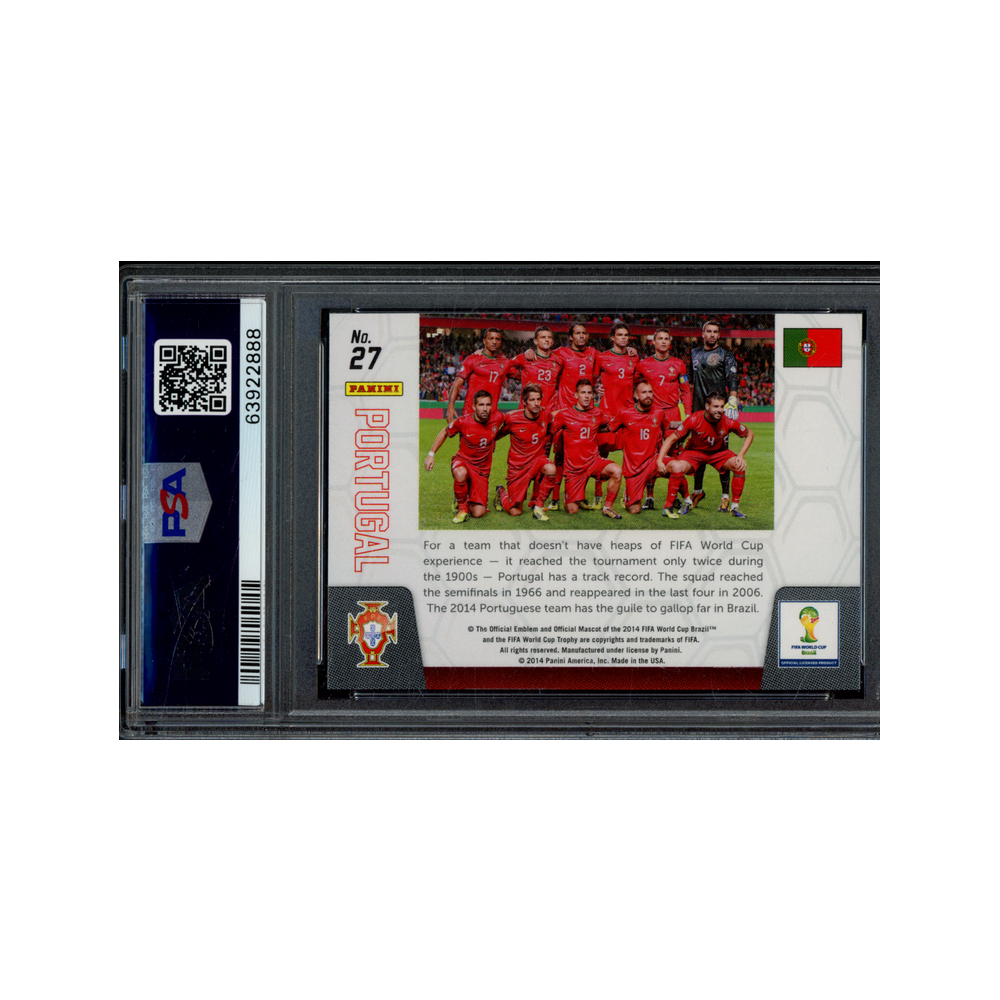Portugal 2014 Panini Prizm World Cup Team Photos PSA 10