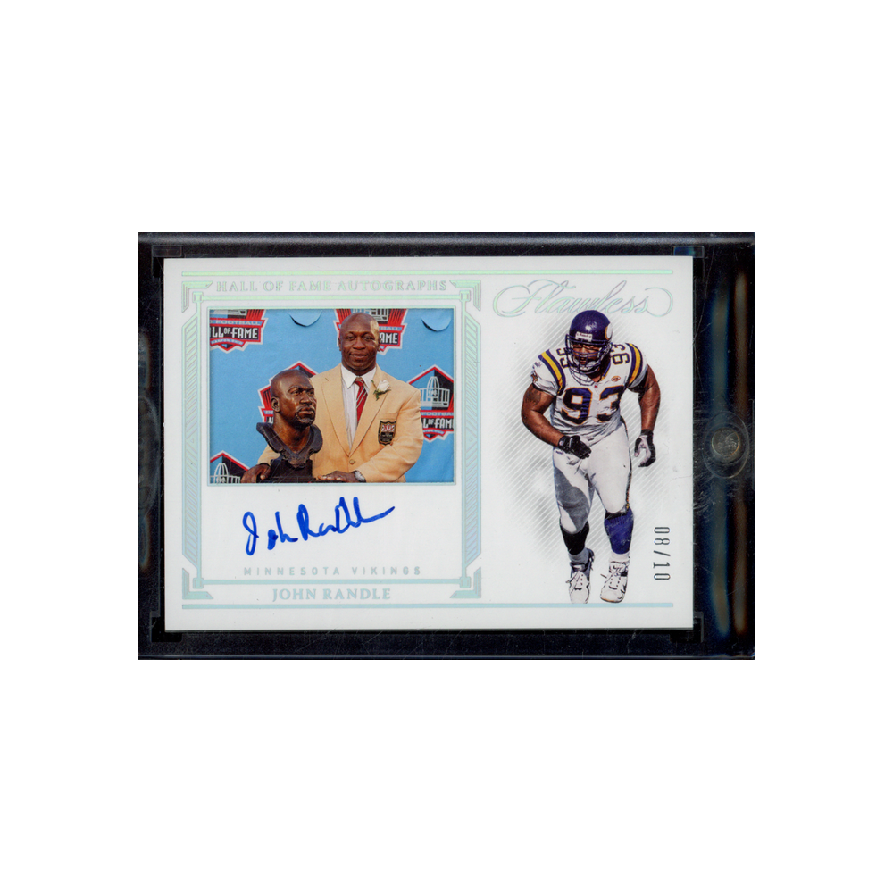 John Randle 2022 Panini Flawless Football Hall of Fame Auto /10
