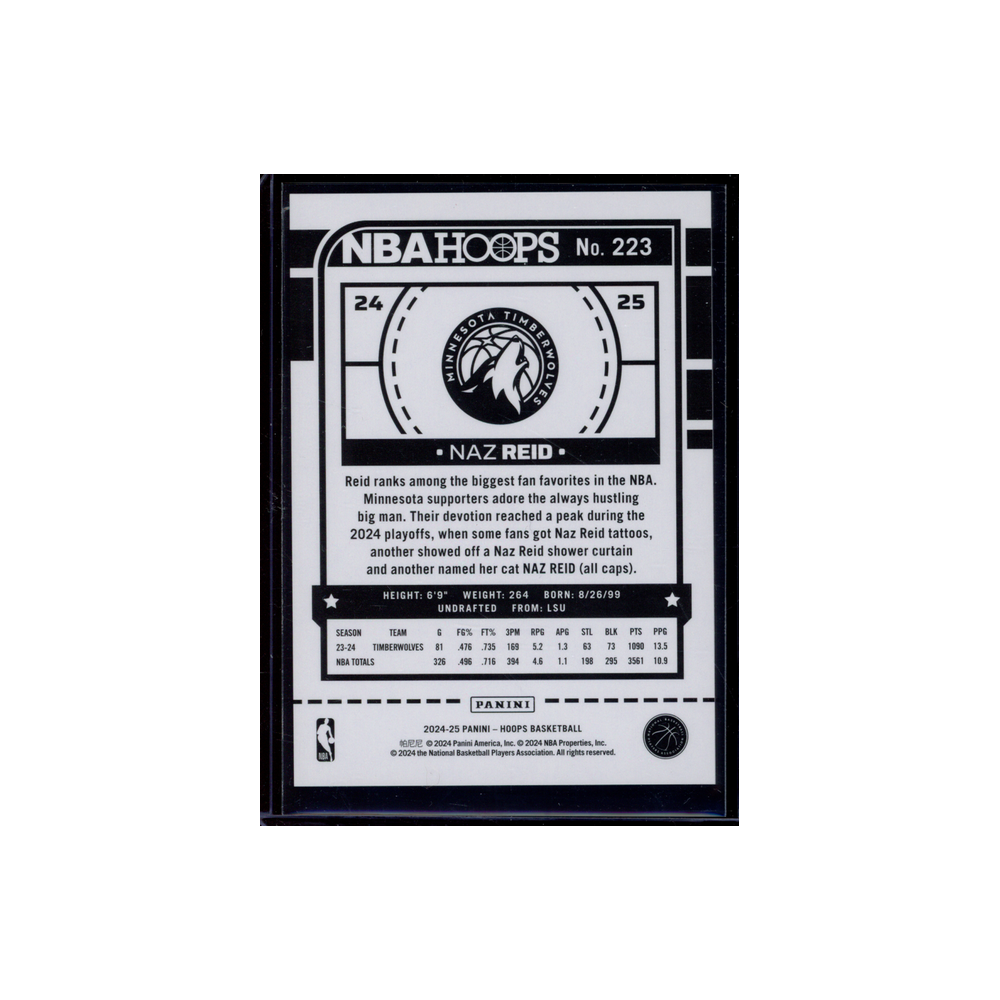 Naz Reid 2024-25 Panini Hoops Basketball /199