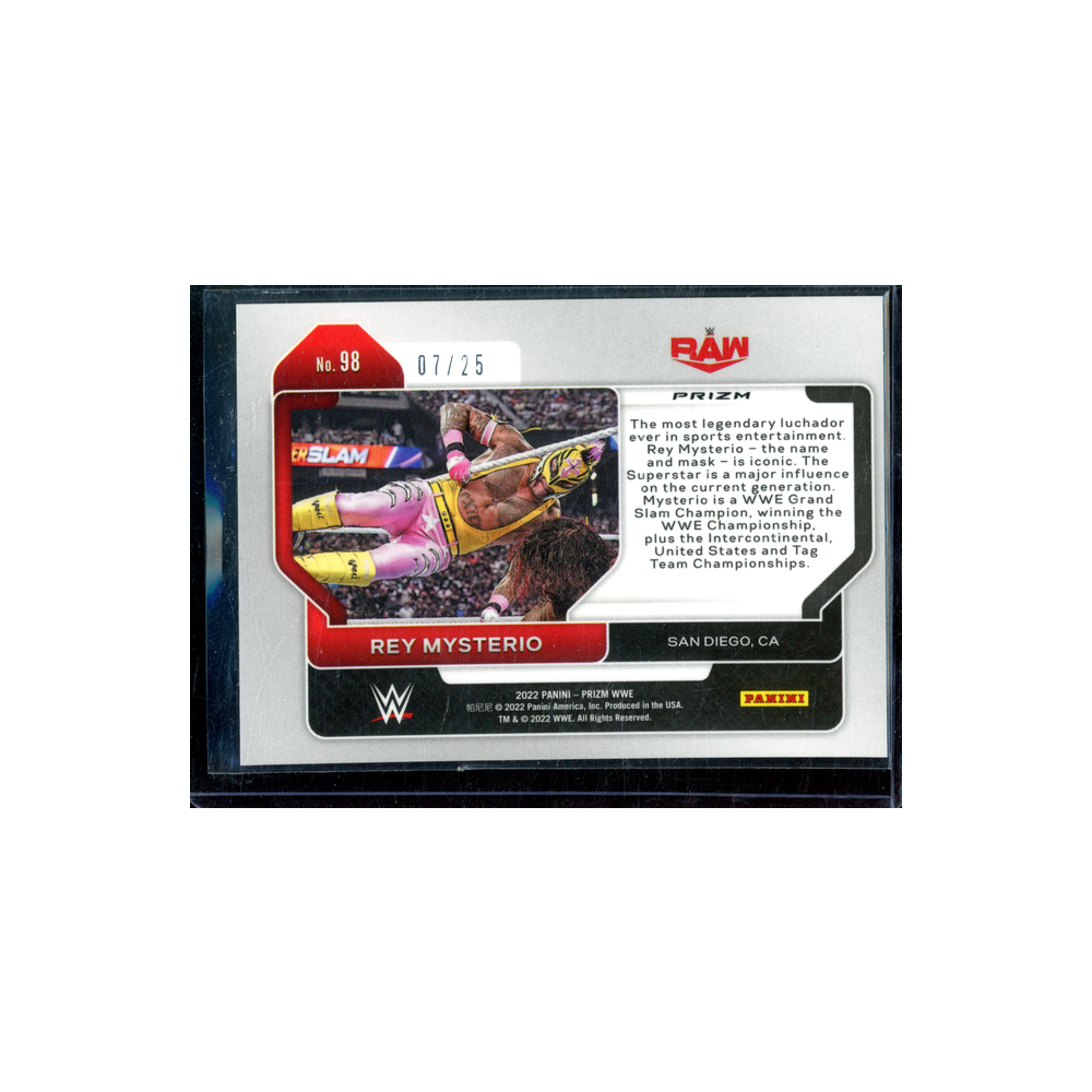 Rey Mysterio 2022 Panini Prizm WWE Mojo Prizm /25