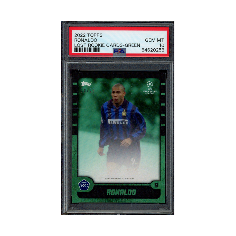 Ronaldo 2022 Topps Lost Rookie Cards Green /25 PSA 10