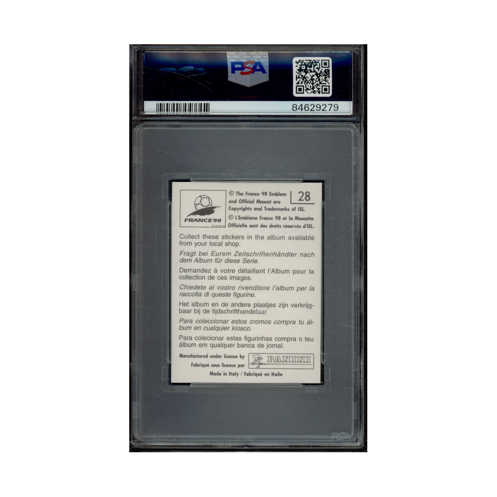 Ronaldo 1998 Panini France 98 World Cup Stickers PSA 8