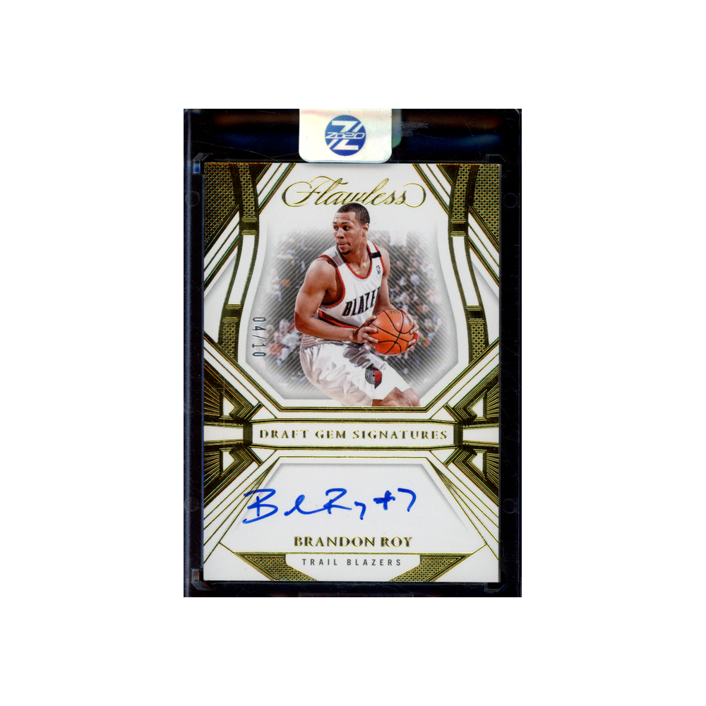 Brandon Roy 2023-24 Panini Flawless Basketball Draft Gem Signatures Auto Gold /10
