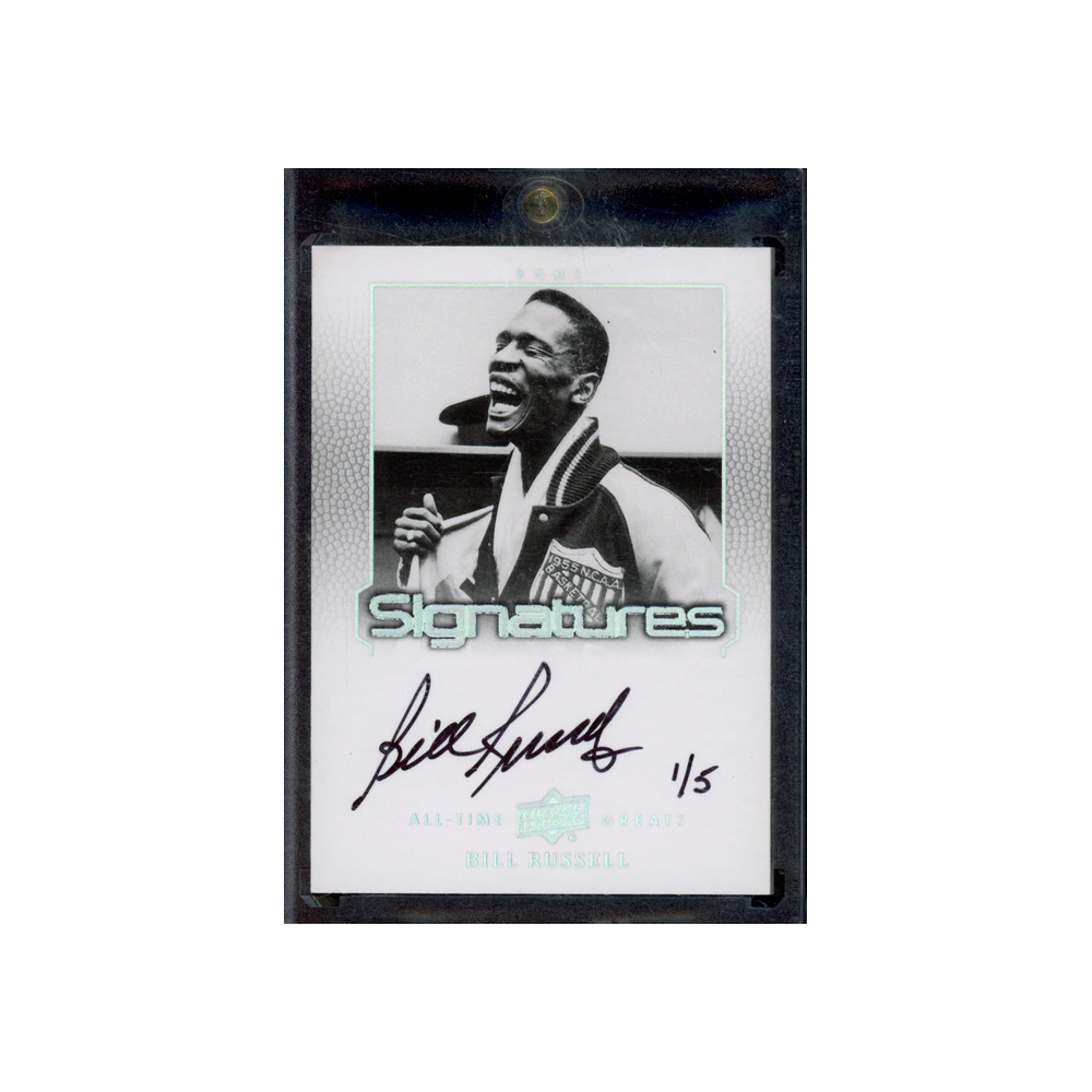 Bill Russell 2013 Upper Deck All-Time Greats Signatures Auto /5