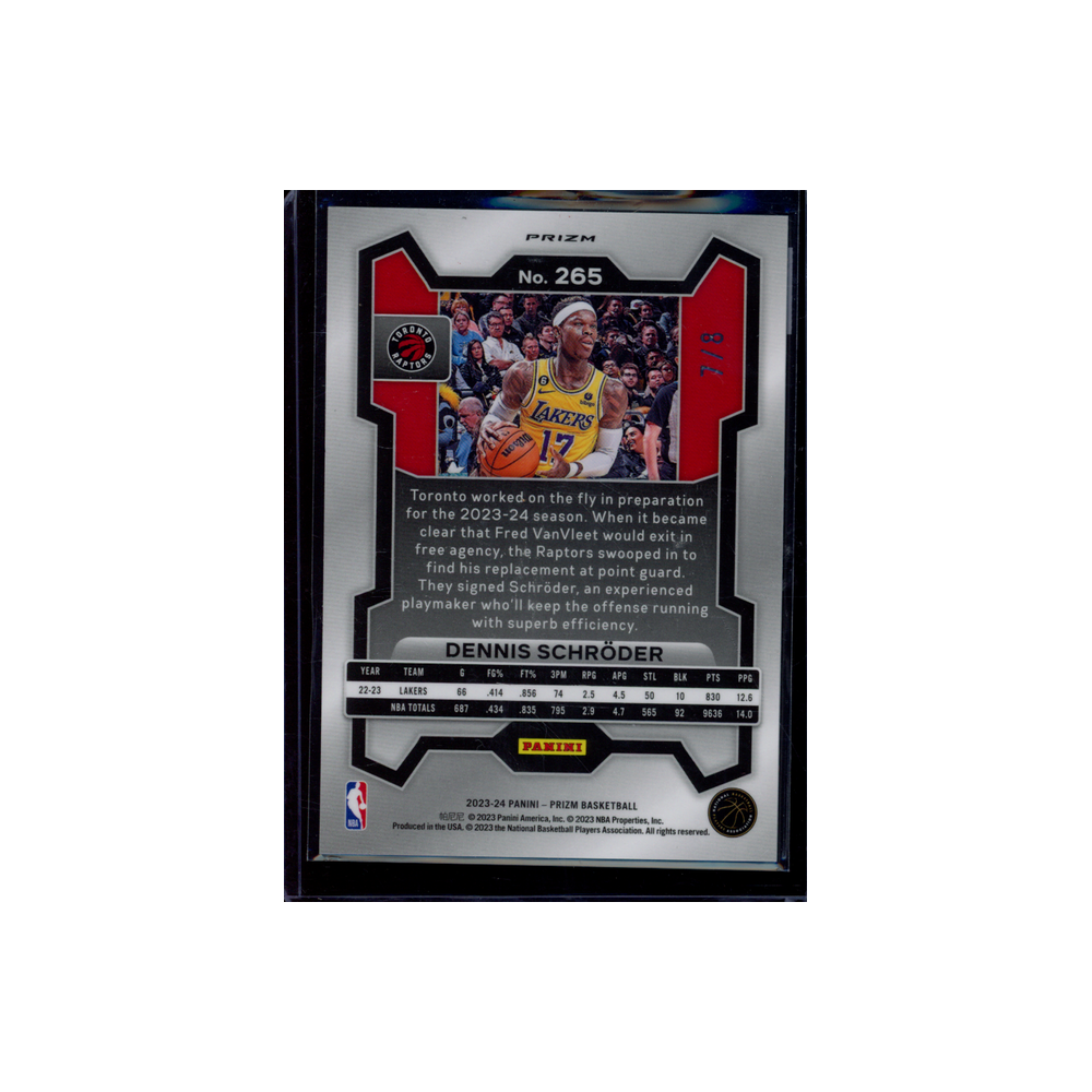 Dennis Schröder 2023-24 Panini Prizm Basketball Green Sparkle /8