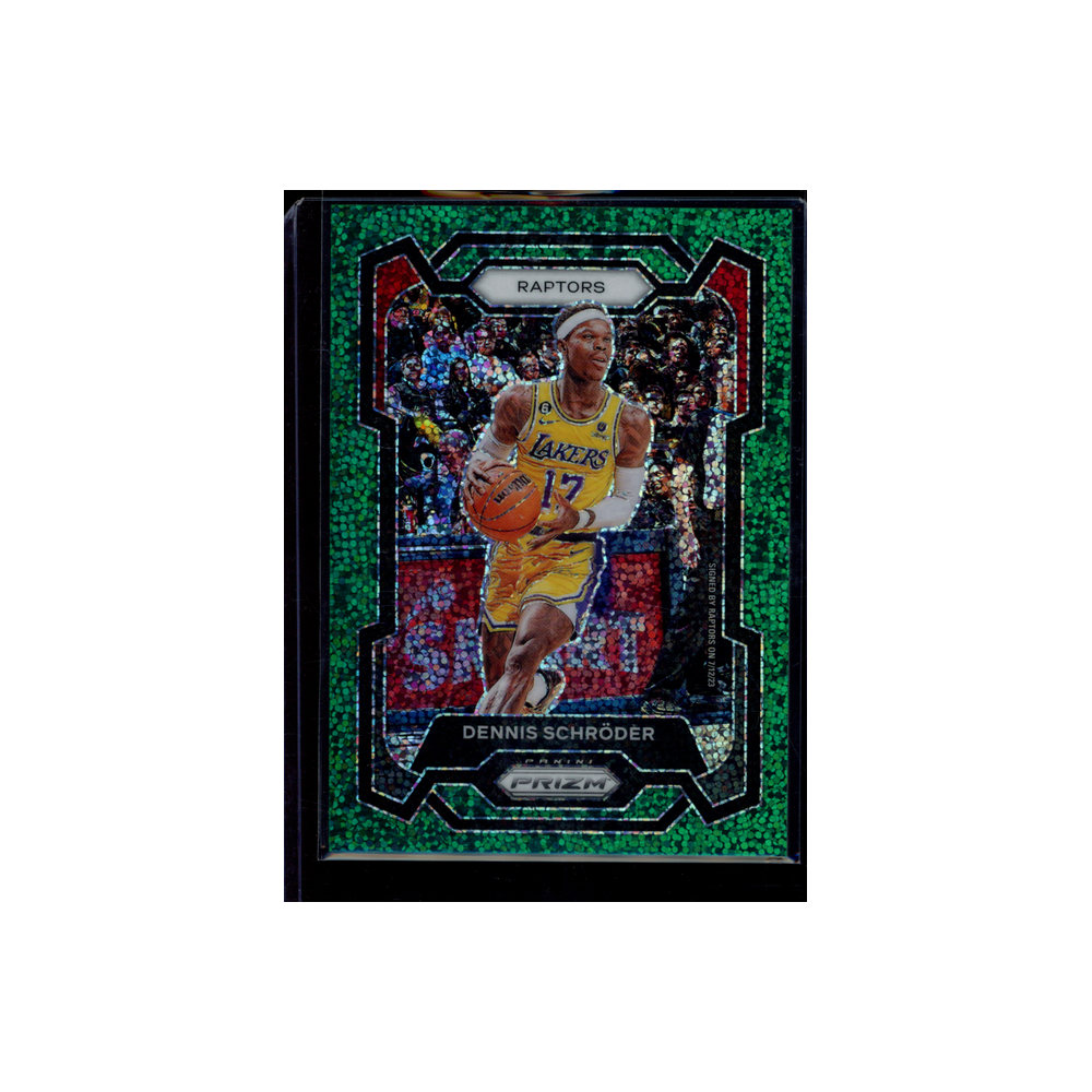 Dennis Schröder 2023-24 Panini Prizm Basketball Green Sparkle /8