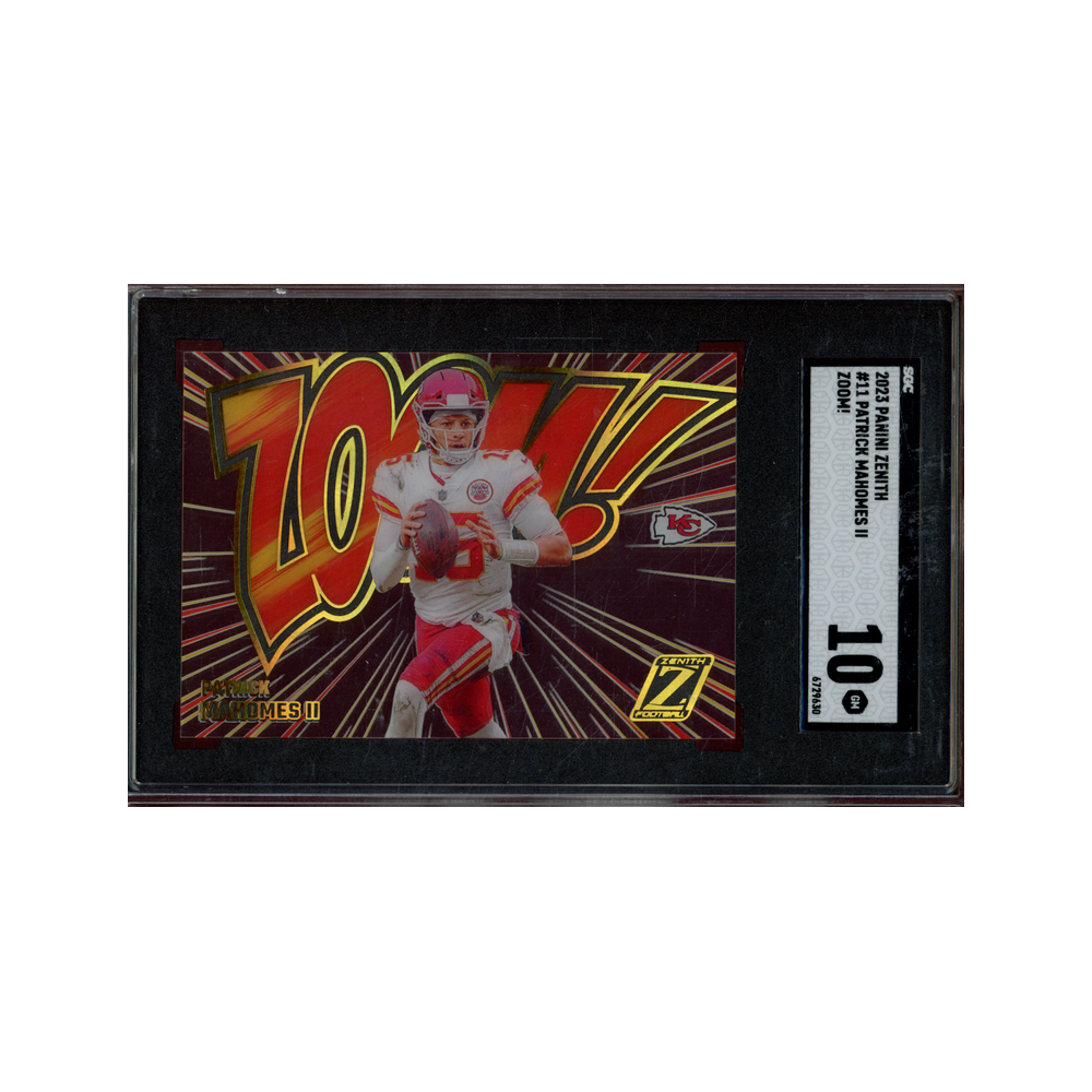 Patrick Mahomes 2023 Panini Zenith Football Zoom SGC 10