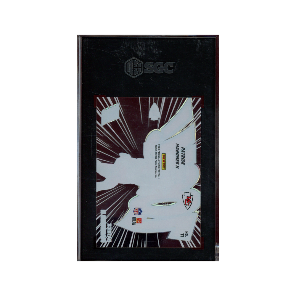Patrick Mahomes 2023 Panini Zenith Football Zoom SGC 10