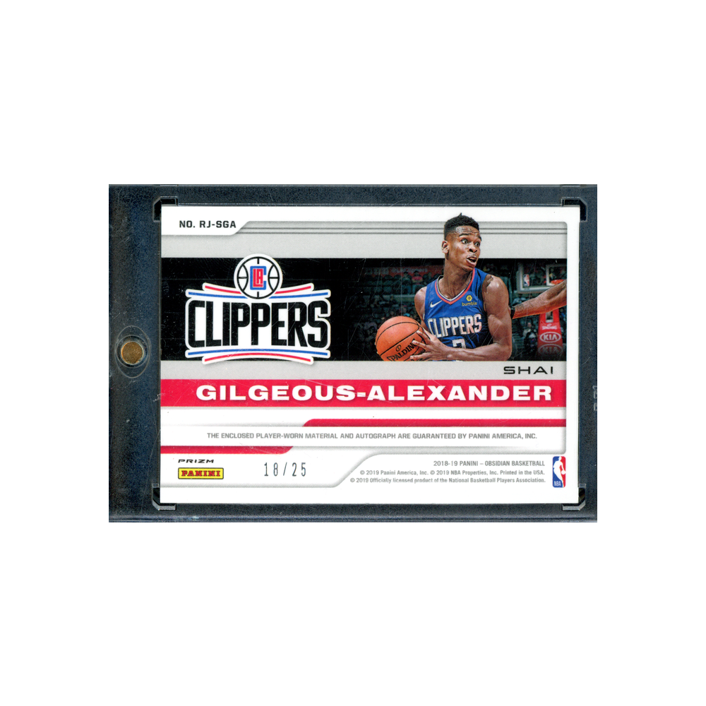 Shai Gilgeous-Alexander 2018-19 Panini Obsidian Basketball RPA /25