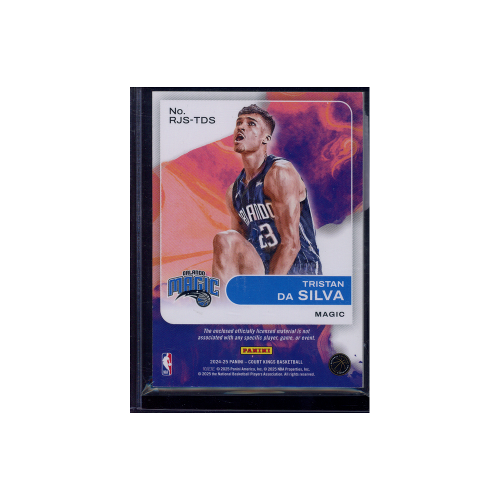 Tristan Da Silva 2024-25 Panini Court Kings Basketball Rookie Swatches