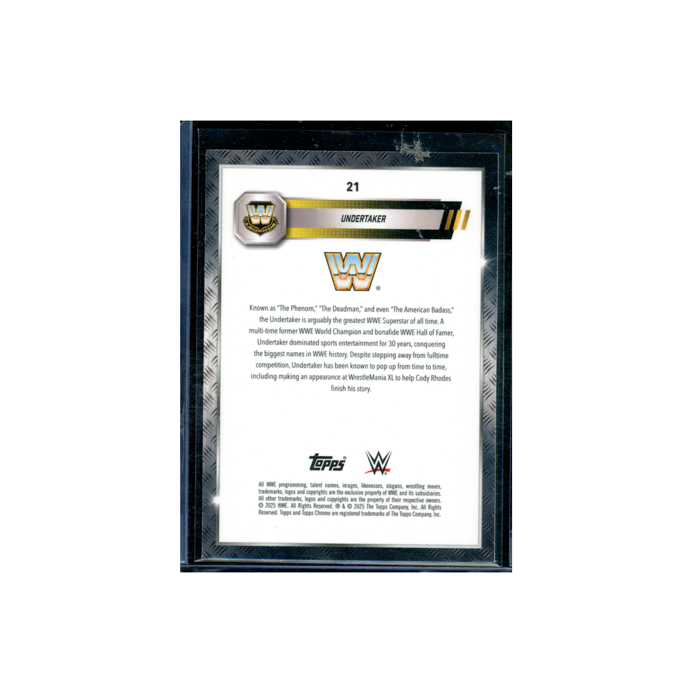 Undertaker 2025 Topps Chrome Green Ice Refractor /75