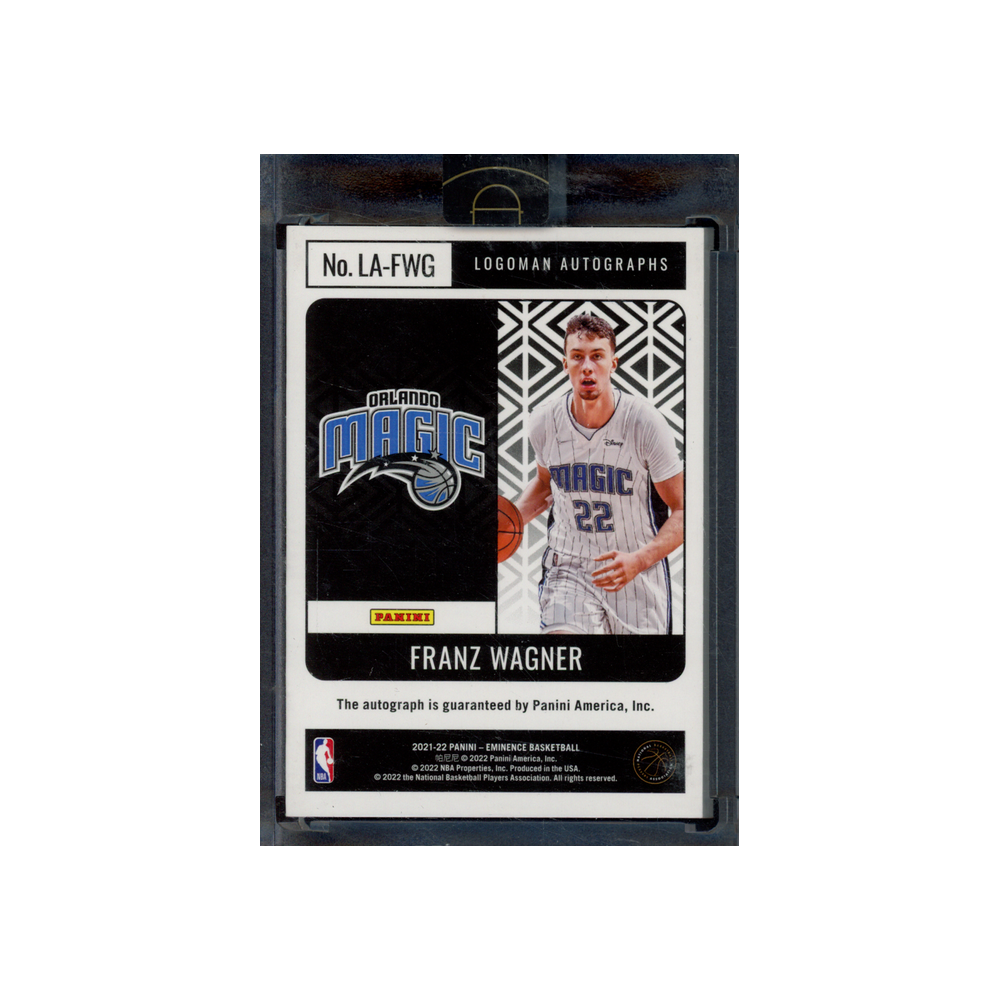 Franz Wagner 2021-22 Panini Eminence Basketball Logoman Rookie Auto /10
