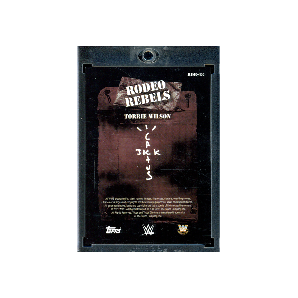 Torrie Wilson 2025 Topps Chrome Cactus Jack Orange Refractor /25
