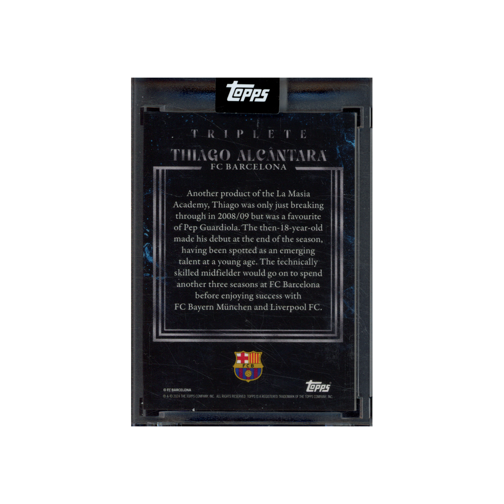 Thiago Alcantra Topps Triplete Auto /25