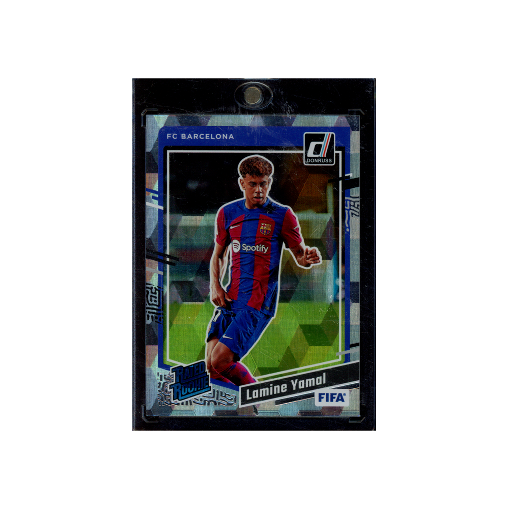Lamine Yamal 2023-24 Panini Donruss Soccer Rated Rookie Cracked Ice