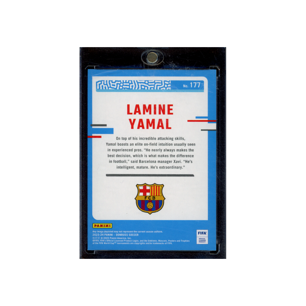 Lamine Yamal 2023-24 Panini Donruss Soccer Rated Rookie Cracked Ice