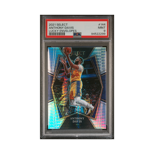 Anthony Davis 2021-22 Panini Select Basketball Lucky Envelopes /8 PSA 9