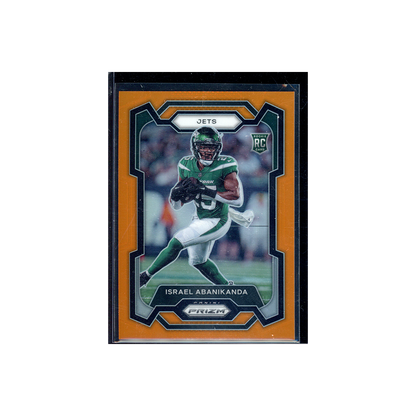 Israel Abanikanda 2023 Panini Prizm Football Orange Rookie /249