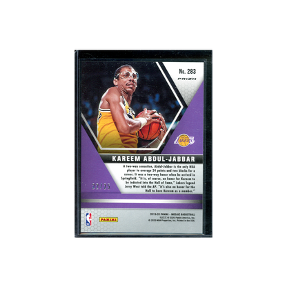 Kareem Abdul-Jabbar 2019-20 Mosaic Basketball Hall of Fame White /25
