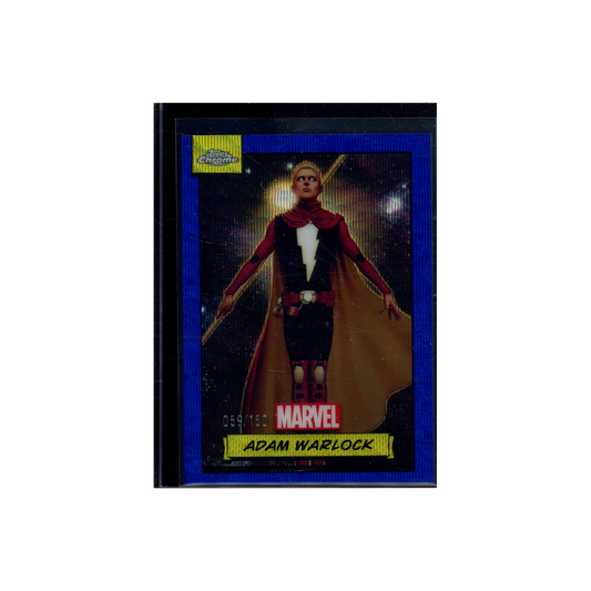 Adam Warlock 2024 Topps Marvel Chrome Blue Wave /150