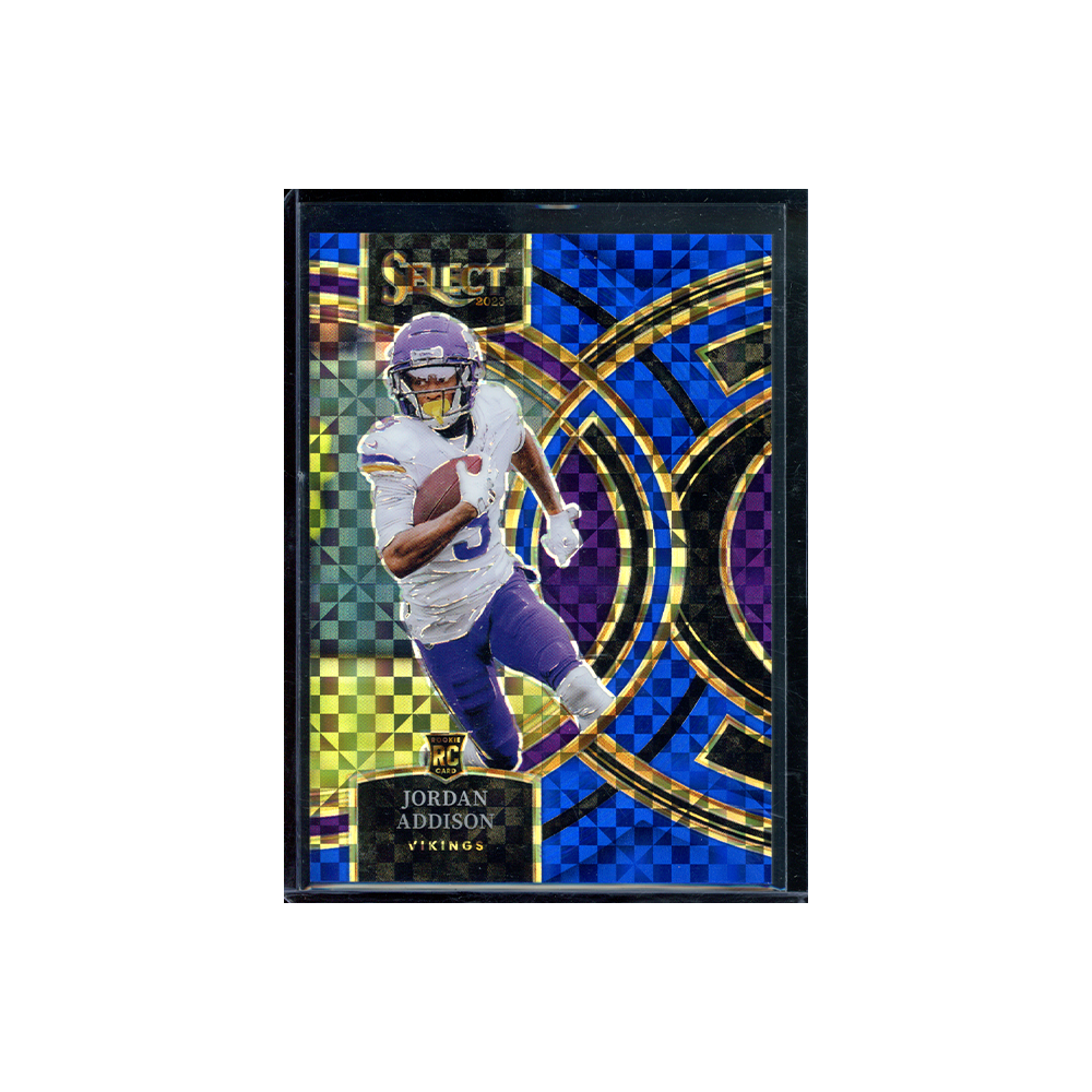 Jordan Addison 2023 Panini Select Football Blue Rookie /199