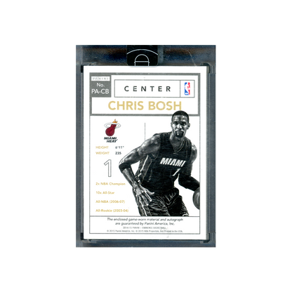 Chris Bosh 2014-15 Panini Eminence Basketball Patch Auto /5