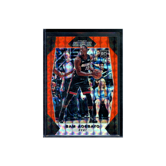 Bam Adebayo 2017-18 Panini Mosaic Basketball Orange Rookie