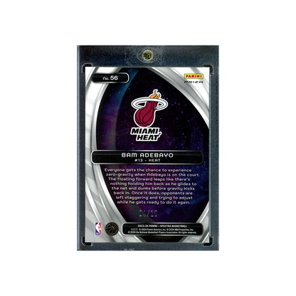 Bam Adebayo 2023-24 Panini Spectra Basketball Titan Gold /10