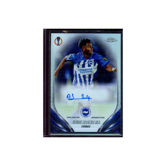 Simon Adingra 2023-24 Topps Chrome UCC Soccer Auto