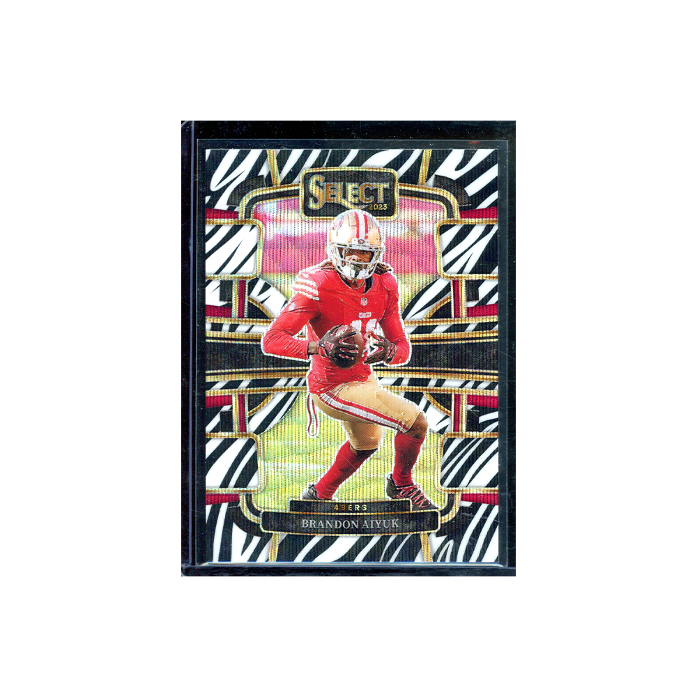 Brandon Aiyuk 2023 Panini Select Football Zebra