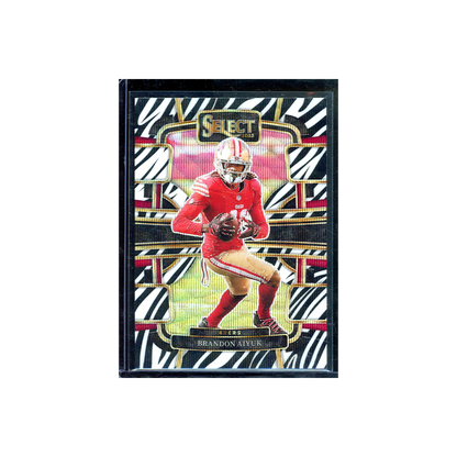 Brandon Aiyuk 2023 Panini Select Football Zebra