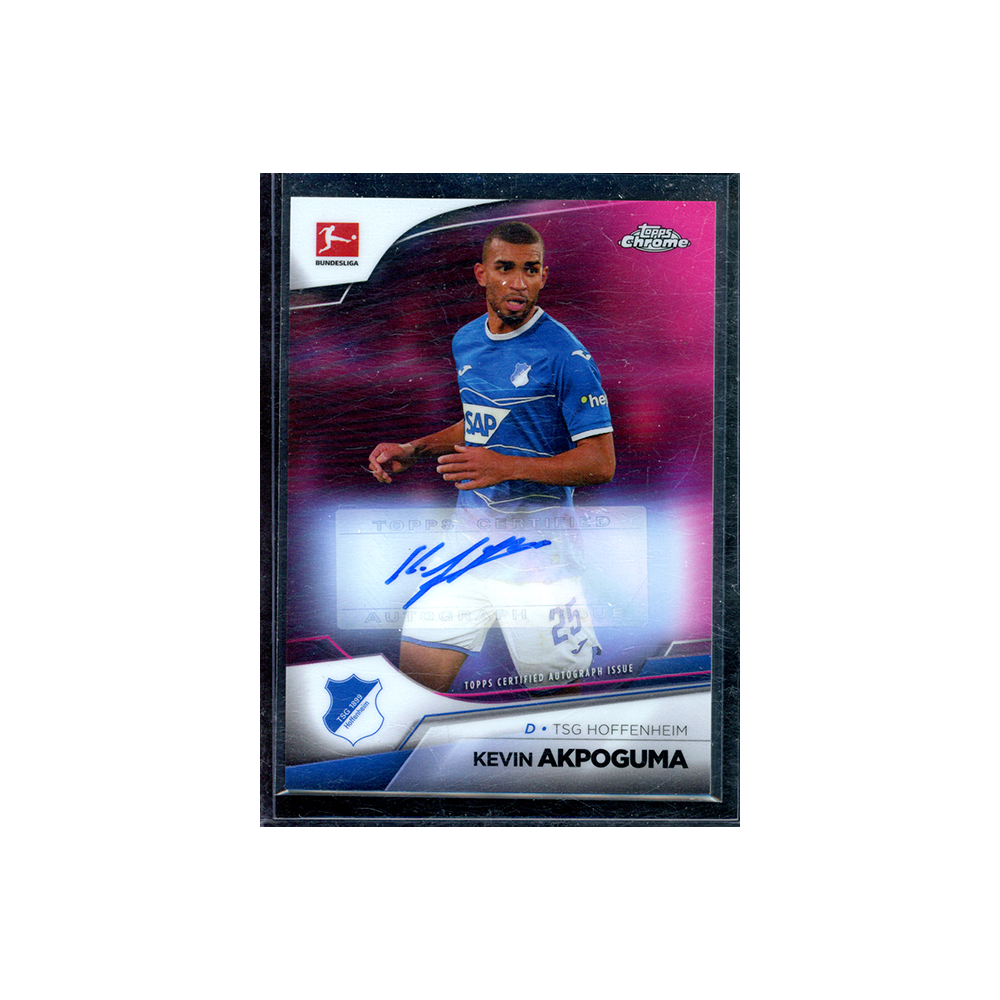 Kevin Akpoguma 2022-23 Topps Chrome Bundesliga Auto Pink Refractor /150