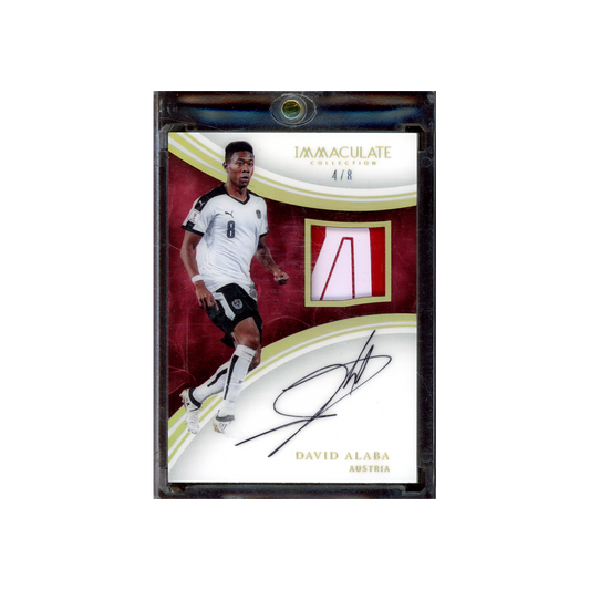 David Alaba 2017 Panini Immaculate Collection Soccer Patch Auto /8