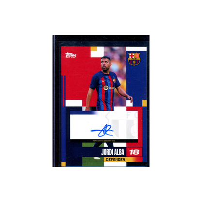 Jordi Alba 2024-25 Topps FC Barcelona Team Set Soccer Auto