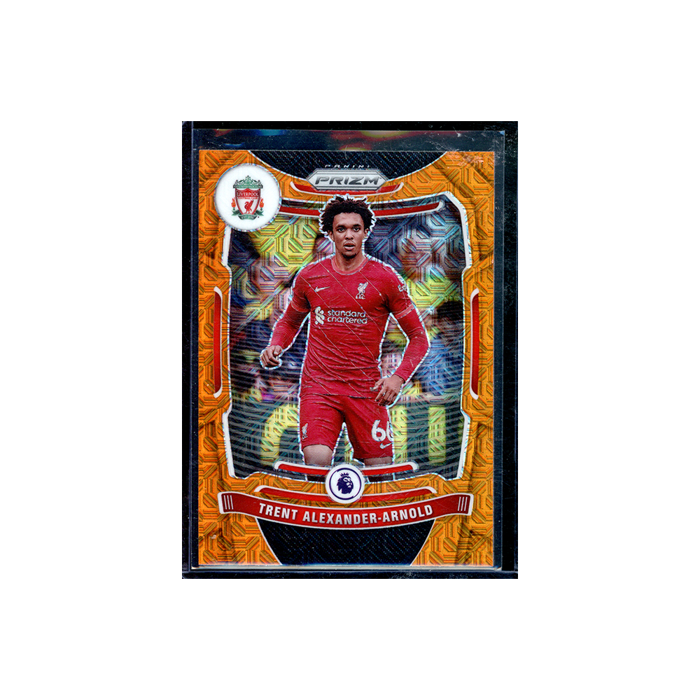 Trent Alexander-Arnold 2021-22 Panini Prizm PL Soccer Orange Mojo Prizm