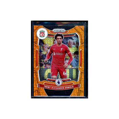 Trent Alexander-Arnold 2021-22 Panini Prizm PL Soccer Orange Mojo Prizm