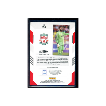 Alisson 2021-22 Panini Score Soccer Orange 25/99