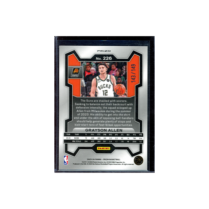 Grayson Allen 2023-24 Panini Prizm Basketball Purple Ice /149