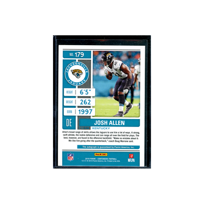 Josh Allen 2019 Panini Contenders Football Rookie Ticket Auto