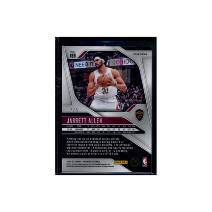Jarrett Allen 2024-25 Panini Prizm Basketball Black&Gold /5