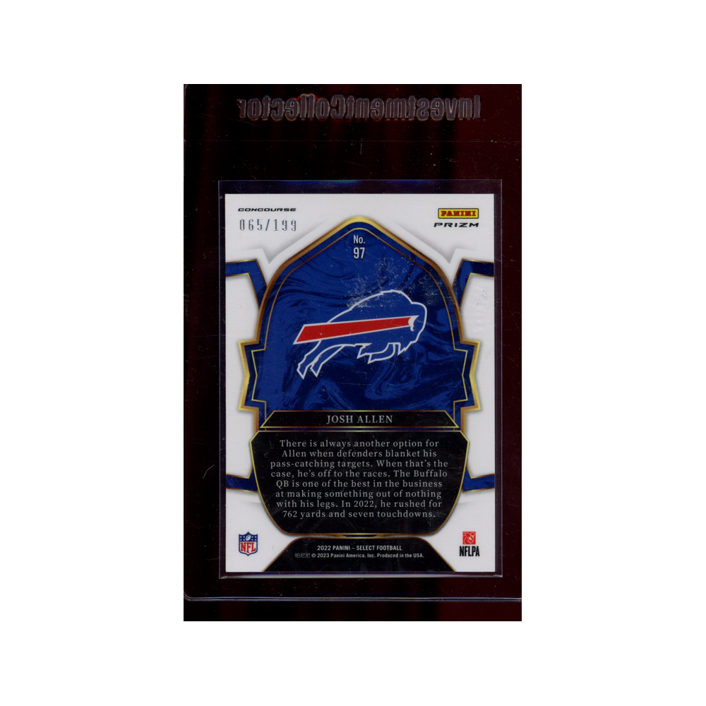 Josh Allen 2022 Panini Select Football Blue /199