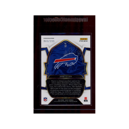 Josh Allen 2022 Panini Select Football Blue /199