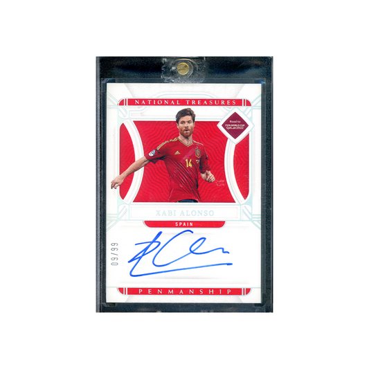 Xabi Alonso 2022 Panini National Treasures Road to WC Penmanship Auto /99