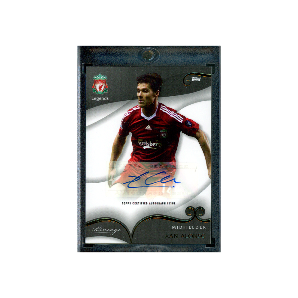 Xabi Alonso 2022-23 Topps Liverpool FC Lineage Auto