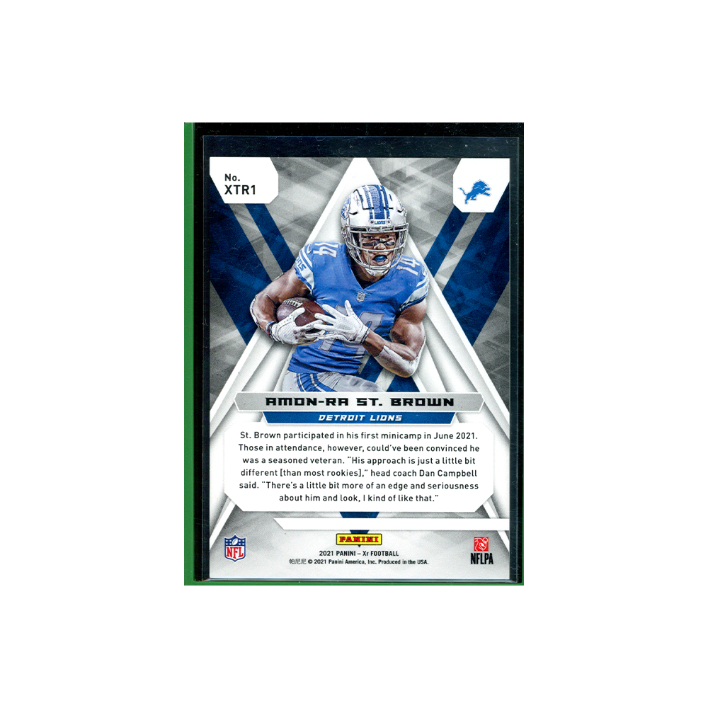 Amon-Ra St. Brown 2021 Panini Xr Football Xtreme Rookies Red /149