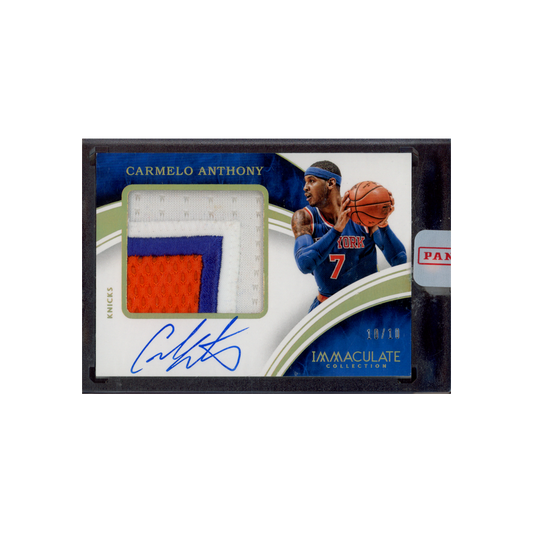 Carmelo Anthony 2015-16 Panini Immaculate Collection Basketball Patch Auto Gold /10