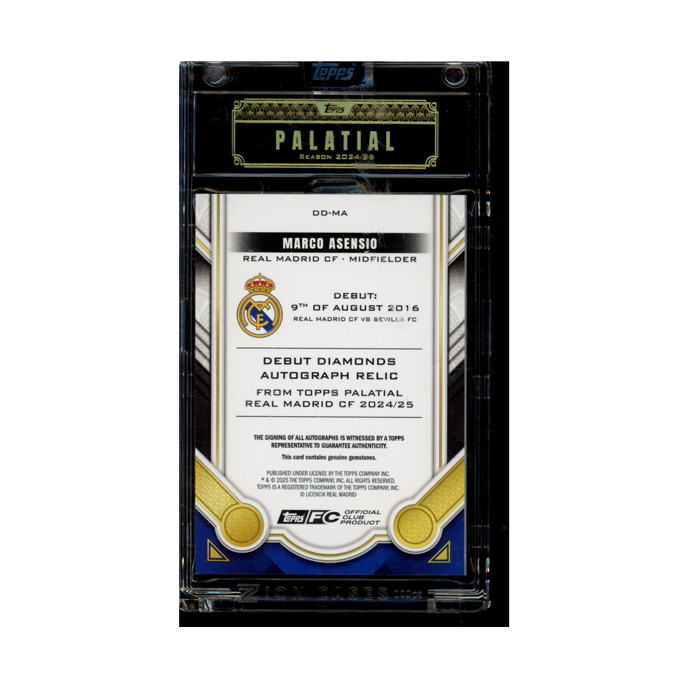 Marco Asensio 2025 Topps Palatial Auto /5
