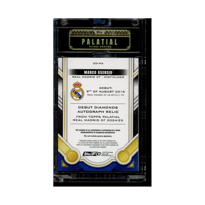 Marco Asensio 2025 Topps Palatial Auto /5