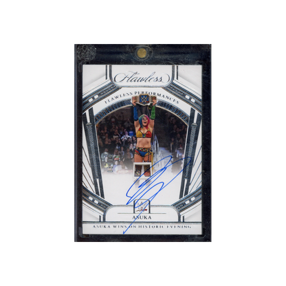 Asuka 2024 Panini Flawless WWE Flawless Performances Auto /15